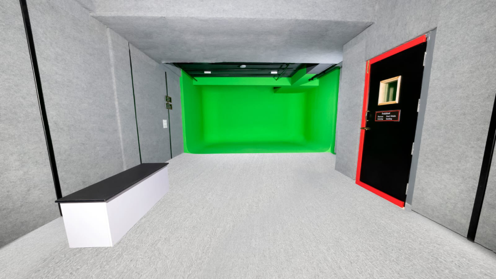 Green screen sound proof studio in Bangalore